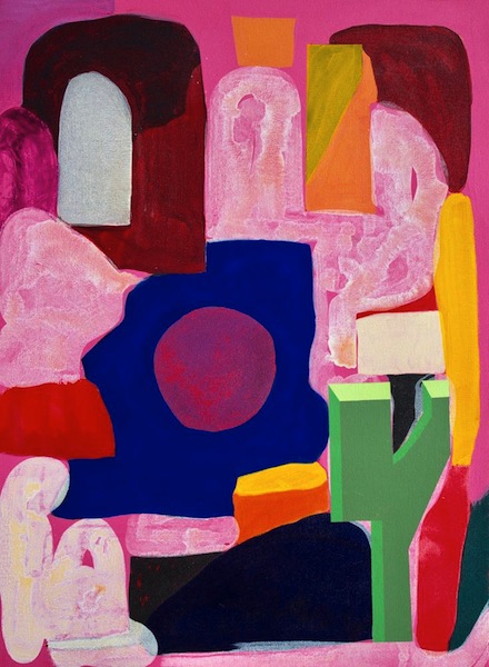 John Berry: Rosewater, 2019, acrylic and flashe on canvas, 110 x 80 cm

